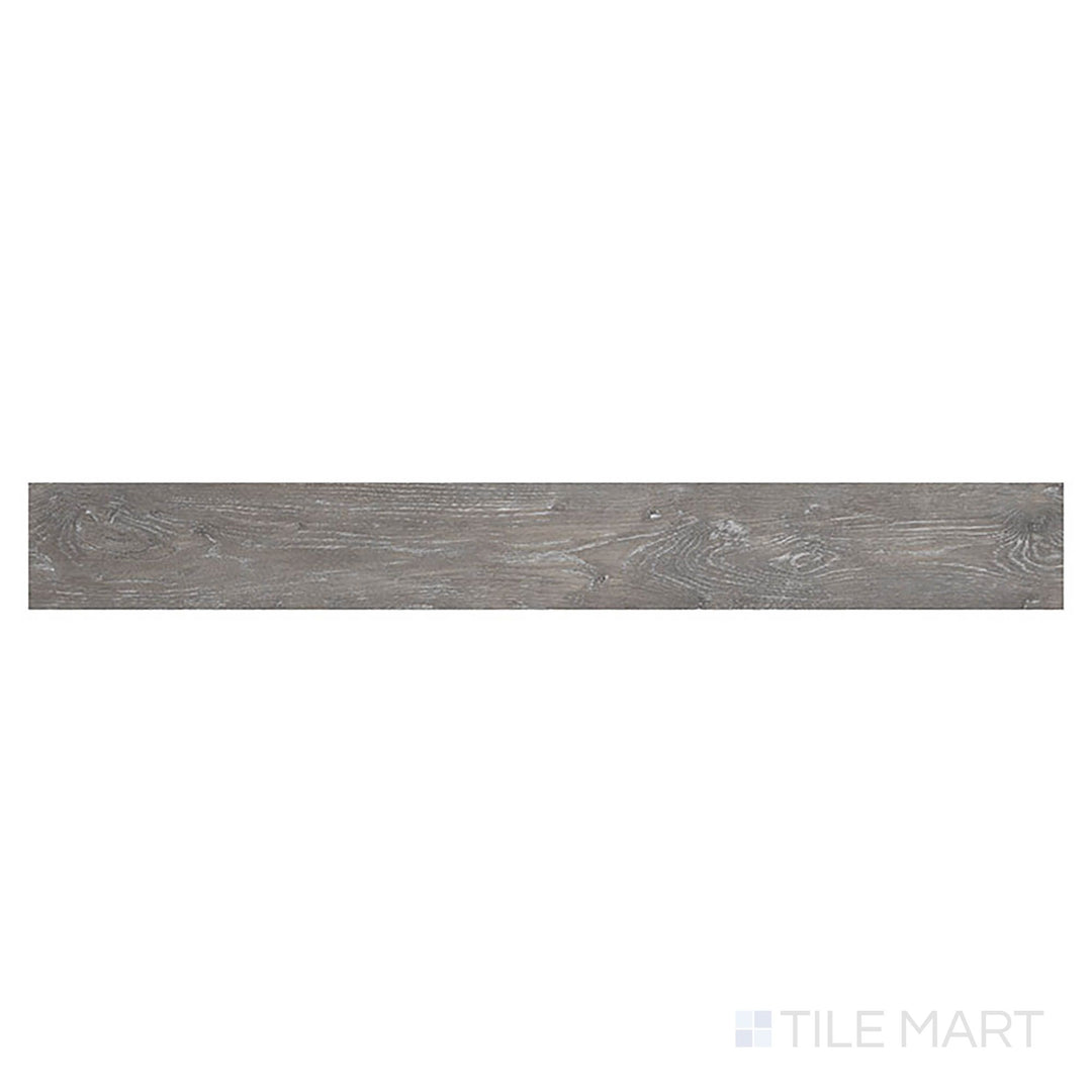 Katavia Elmwood Ash 6x48 low gloss vinyl plank in a bird’s-eye view presents a neutral wood tone with fine, realistic grain detail.