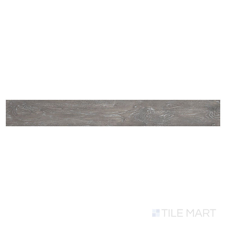 Katavia Elmwood Ash 6x48 low gloss vinyl plank in a bird’s-eye view presents a neutral wood tone with fine, realistic grain detail.