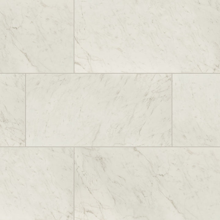 Kaya Porcelain Field Tile 12X24 Carrara Bianco Matte