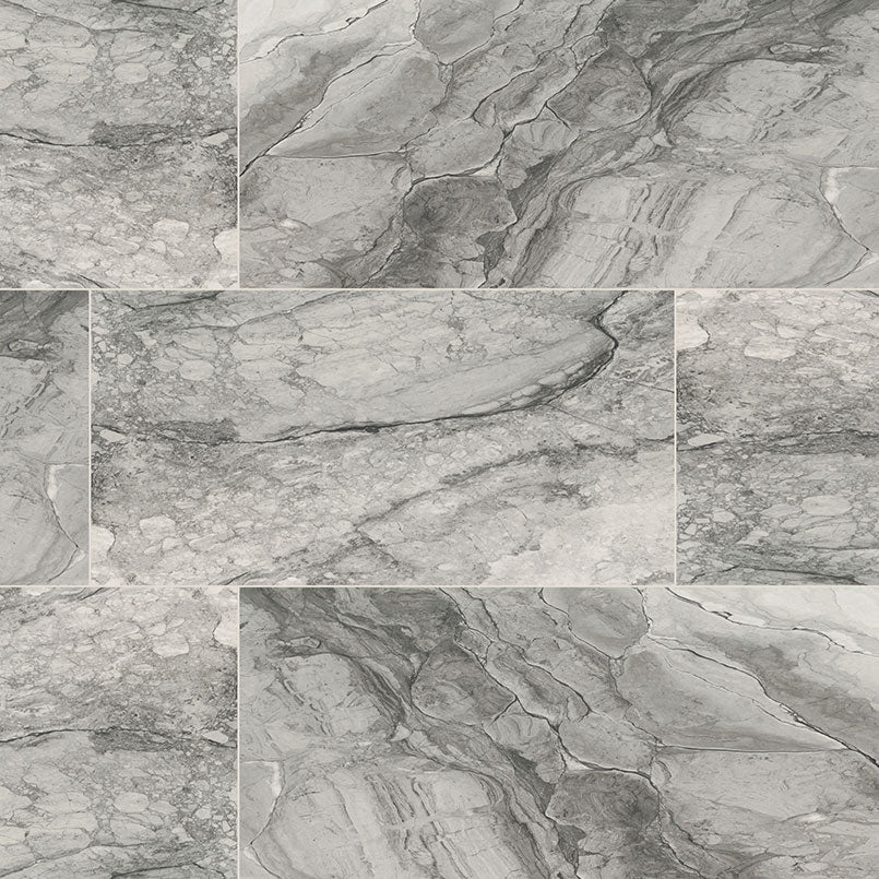Kaya Onda Gray 12X24 Matte Porcelain Tile | Tilemart
