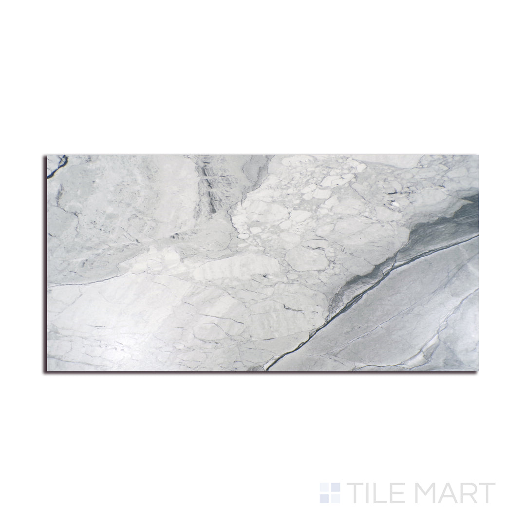 Angled shot of KAYA ONDA GRAY 12X24 MATTE PORCELAIN TILE with a MATTE finish, revealing the depth of the product with a skewed visual perspective.