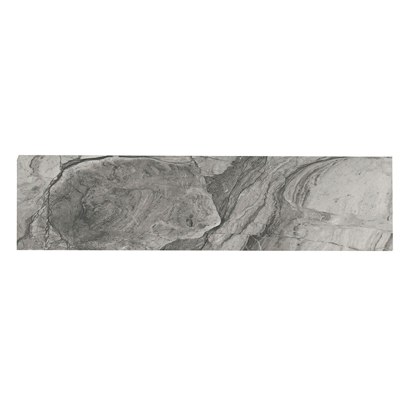 Kaya Porcelain Bullnose 3X24 Onda Gray Matte