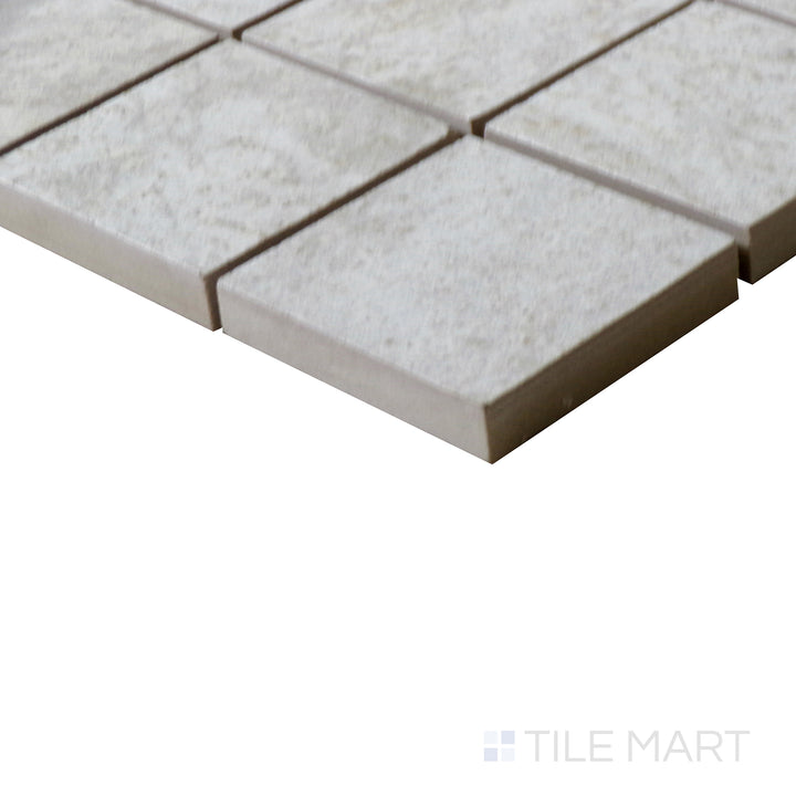 Legion 2X2 Porcelain Mosaic 12X12 Quartz White Matte