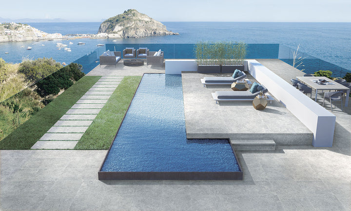 A soft silver-gray shade with a matte texture provides an elegant and versatile look, making Legion Lunar Silver 24x24 matte porcelain a refined choice.