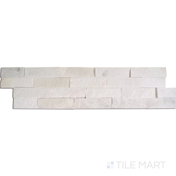 Angled shot of MALIBU HONEY 6X24 PANEL QUARTZITE PANEL with a SPLITFACE finish, highlighting the intricate details and elegant finish from a unique perspective.