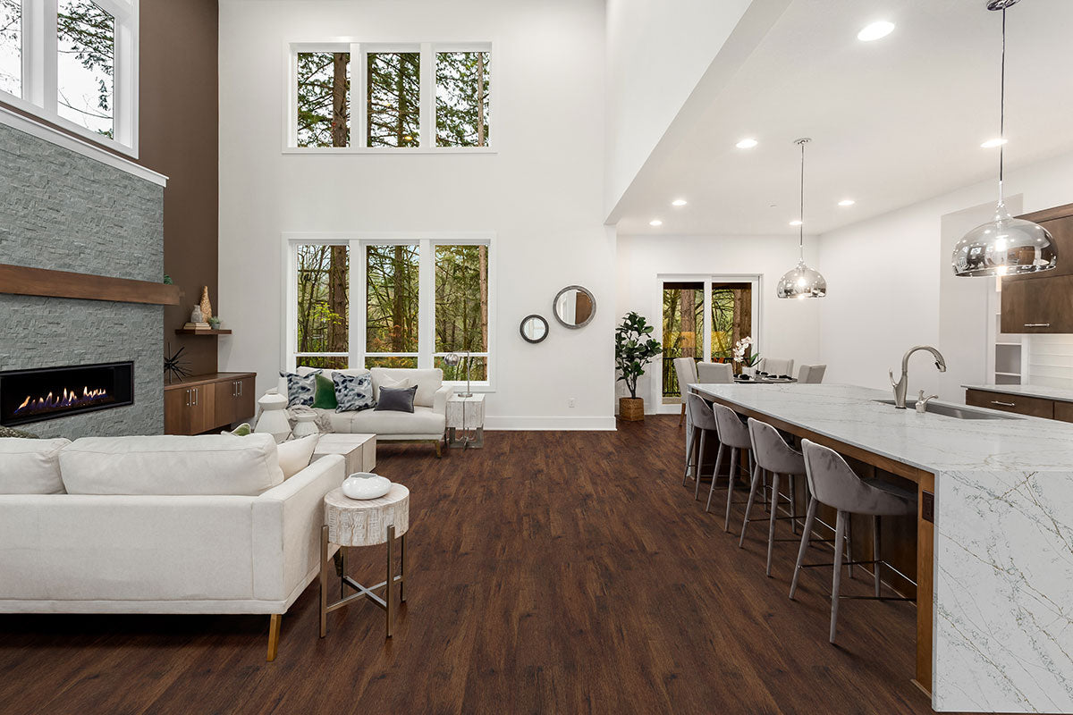 ウォールナット Prescott Braly 7X48 Low Gloss Rigid Core Luxury Vinyl Plank | Tilemart
