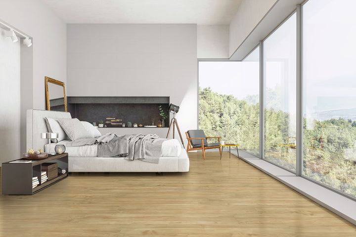 Prescott Brookline 7X48 flooring grounds the space with a classic, timeless wood appearance.