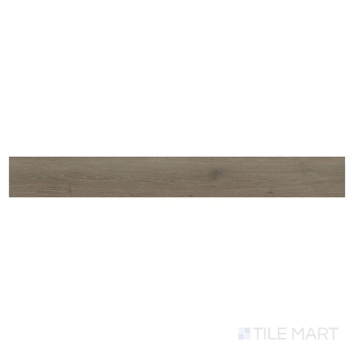 Seen in a top-down view, Prescott Cranton 7x48 low gloss vinyl plank offers earthy medium tones with a slightly aged wood feel.