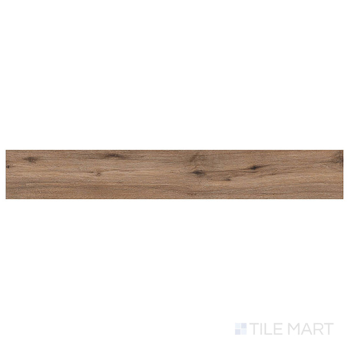 From an overhead perspective, Prescott Fauna 7x48 low gloss vinyl plank displays warm natural hues with soft, flowing texture.