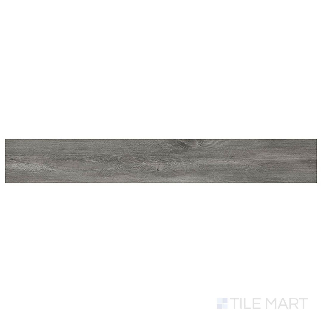 In a top-down view, Prescott Katella Ash 7x48 low gloss vinyl plank showcases cool gray tones with elegant, modern grain.