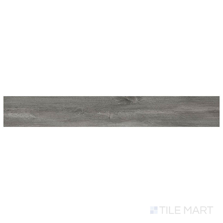 In a top-down view, Prescott Katella Ash 7x48 low gloss vinyl plank showcases cool gray tones with elegant, modern grain.