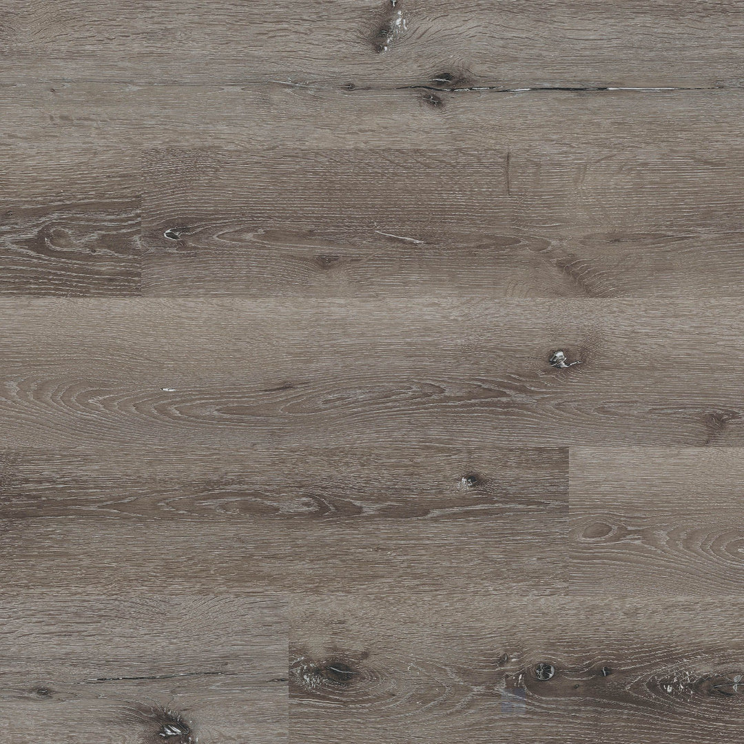 Overview of Prescott Ludlow 7x48 low gloss luxury vinyl plank – warm medium-brown wood tones with a natural, welcoming finish.