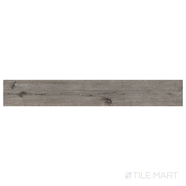 Prescott Ludlow 7x48 low gloss luxury vinyl plank shown from above features warm mid-brown shades and classic wood patterns.