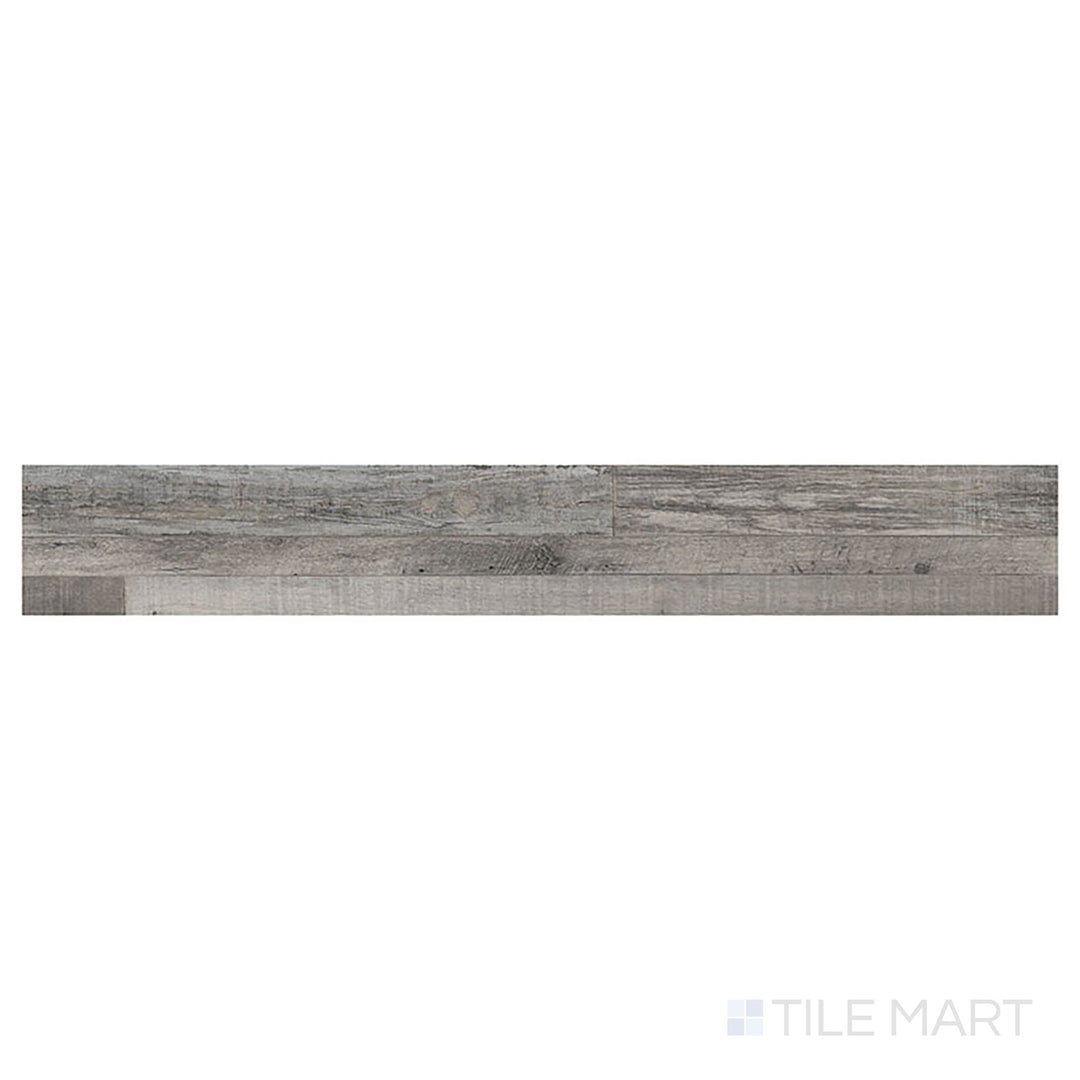 Seen from a direct overhead shot, Prescott Mezcla 7x48 low gloss vinyl plank displays a dynamic mix of wood tones and visual variation.