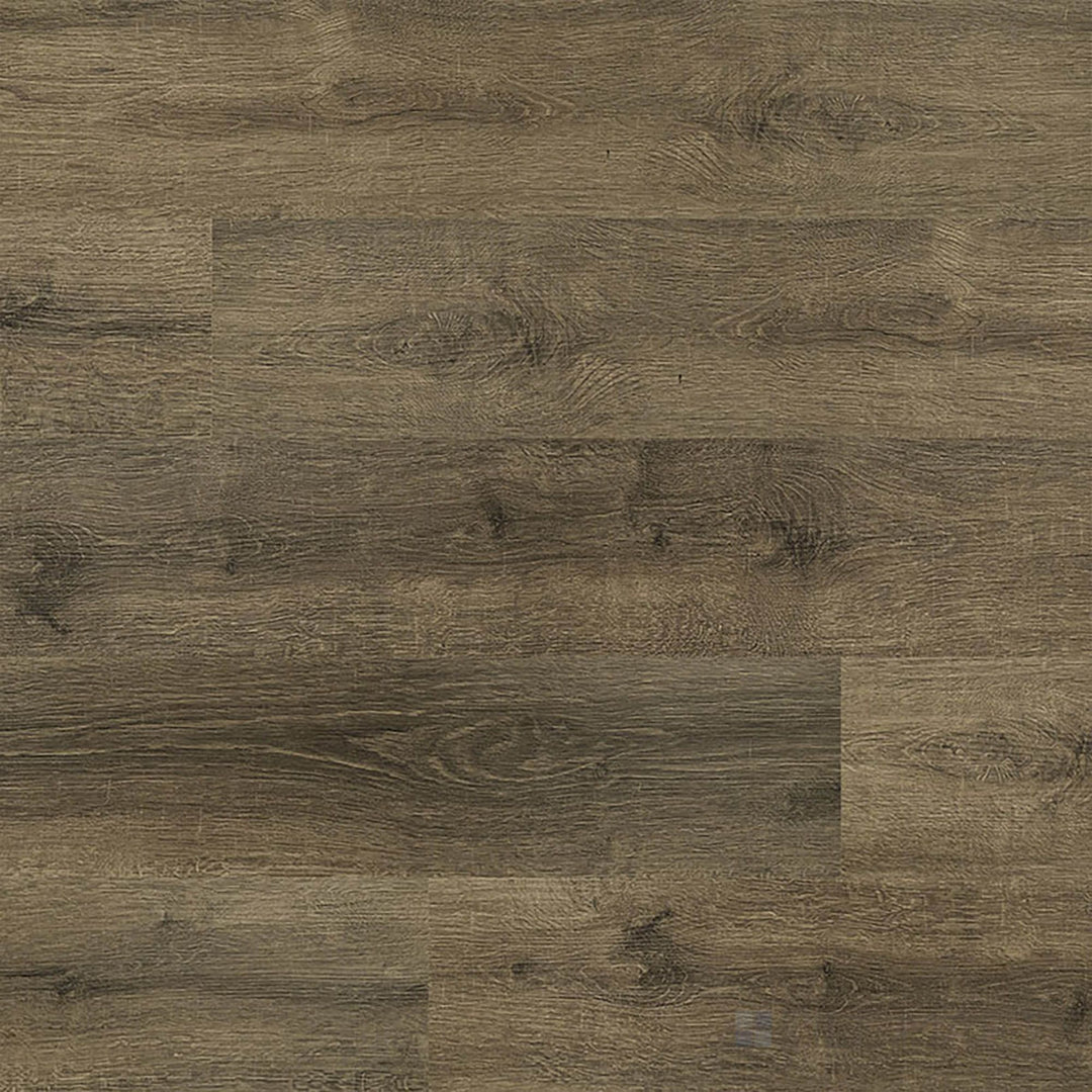 Overview of Prescott Walnut Waves 7x48 low gloss luxury vinyl plank – rich walnut tones with flowing grain patterns for classic luxury.