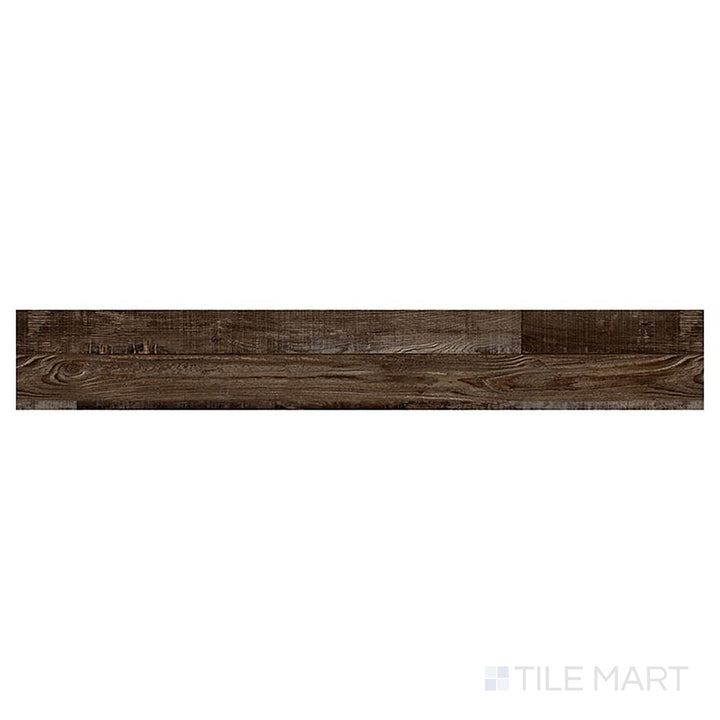 Prescott XL Bembridge 9x60 low gloss vinyl plank, seen from above, features balanced medium wood tones and natural graining.