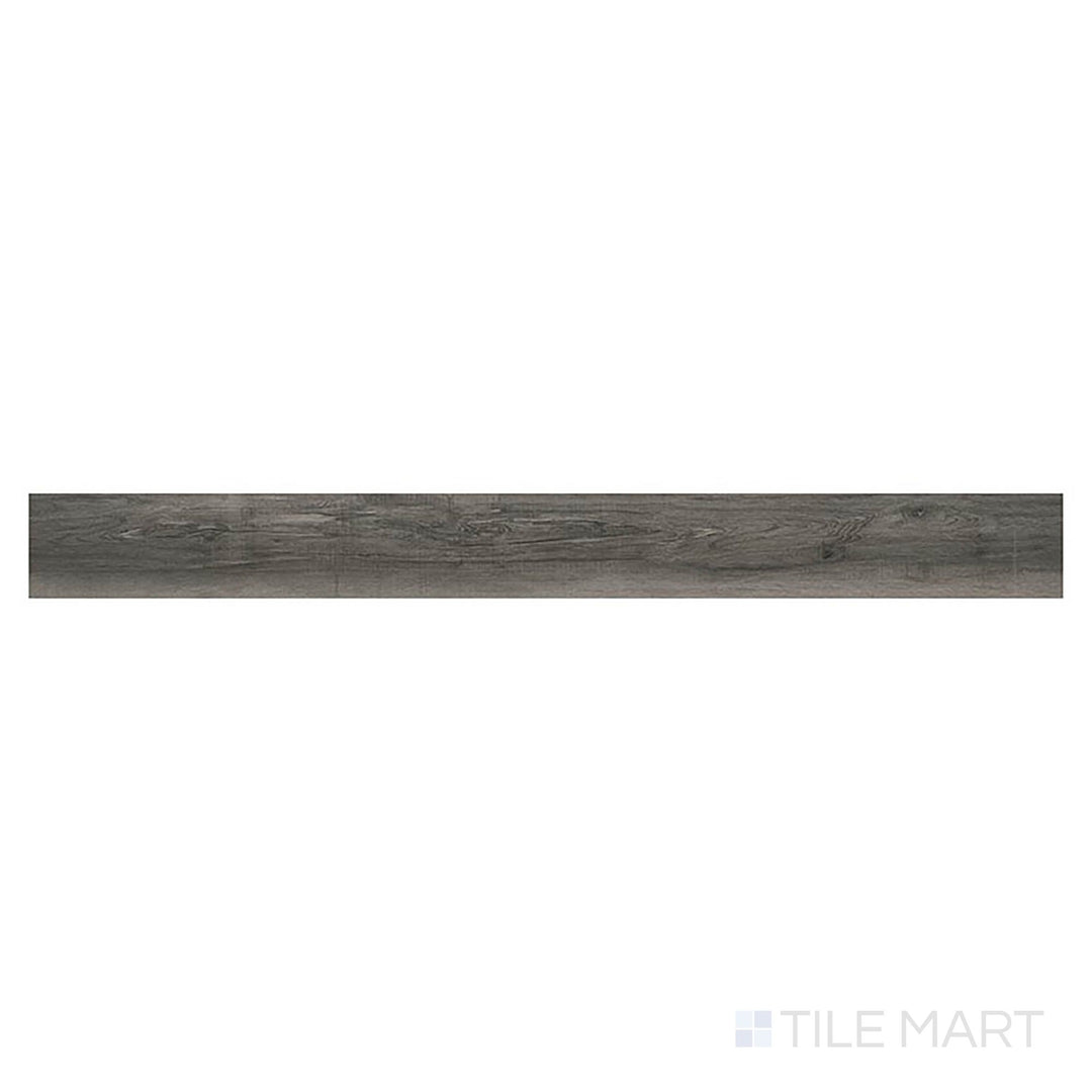 Prescott XL Bracken Hill 9x60 low gloss vinyl plank in a top-down view reveals a weathered blend of gray and brown wood tones.