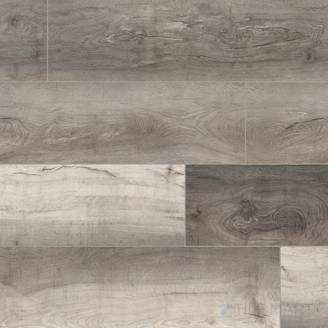 Prescott XL Draven 9x60 low gloss luxury vinyl plank overview – bold charcoal-gray planks in extra-large dimensions.