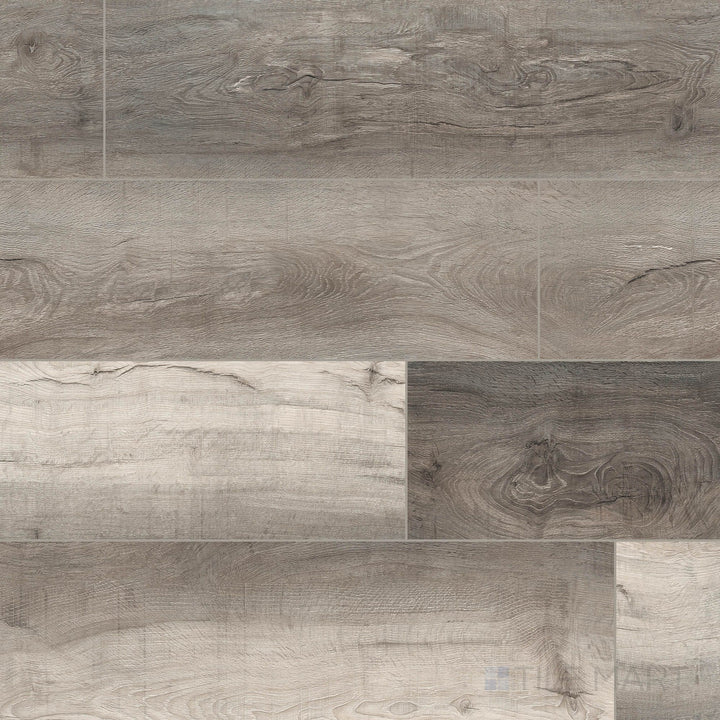 Prescott XL Draven 9x60 low gloss luxury vinyl plank overview – bold charcoal-gray planks in extra-large dimensions.