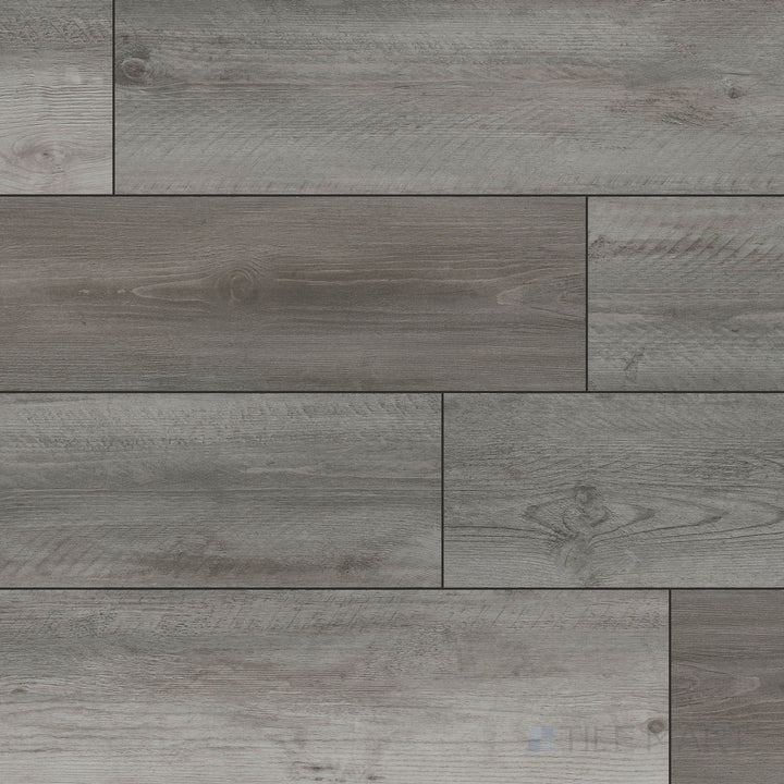 Full view of Prescott XL Katella Ash 9x60 low gloss luxury vinyl plank – soft ash-gray tones with a clean, modern wood appearance.