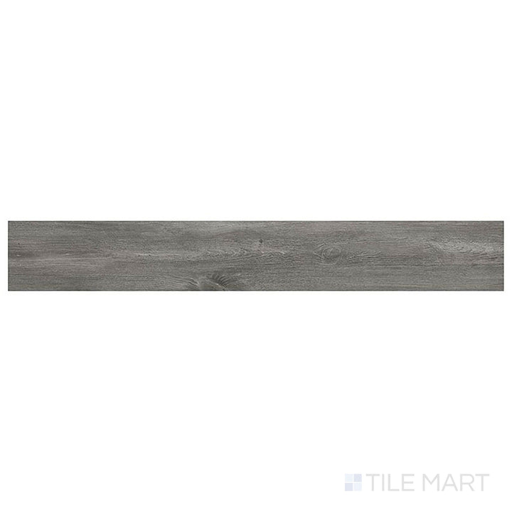 Prescott XL Katella Ash 9x60 low gloss luxury vinyl plank, captured from above, showcases sleek ash-gray tones with a modern wood finish.
