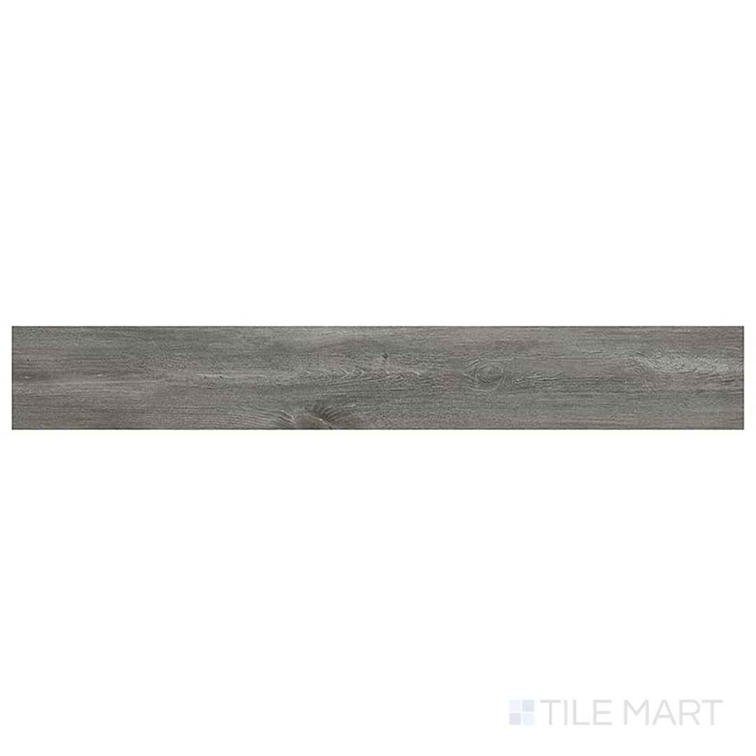 Prescott XL Katella Ash 9x60 low gloss luxury vinyl plank, captured from above, showcases sleek ash-gray tones with a modern wood finish.