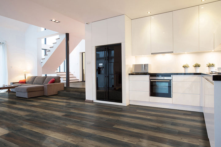 Prescott XL Stable 9X60 flooring featured in a clean, organized room with a balanced layout.