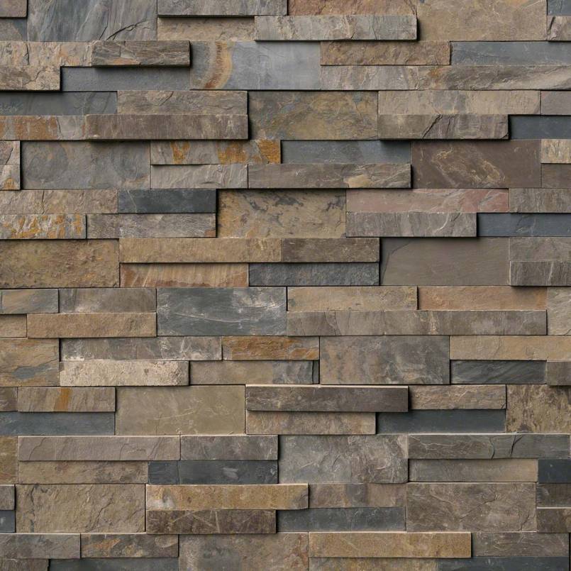 Top-down view of RUSTIC GOLD 6x24 PANEL  in SLATE PANEL with a SPLITFACE finish, showcasing the detailed finish and surface pattern.