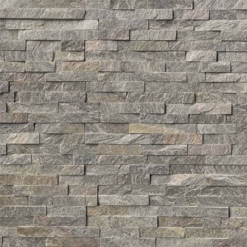 Top-down view of SAGE GREEN 6x24 PANEL  in QUARTZITE PANEL with a SPLITFACE finish, revealing the subtle texture and material patterns.