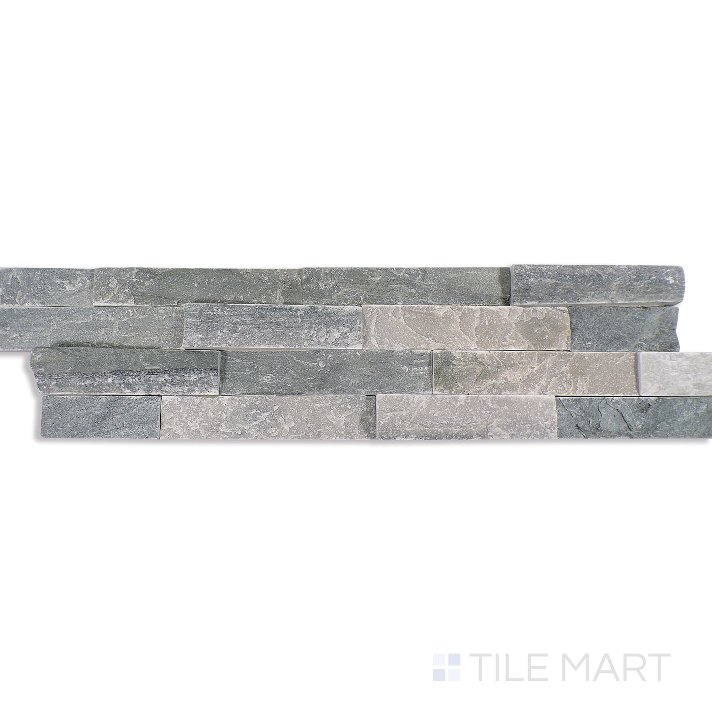 Rockmount Sandstone Stacked Stone Panel 6X24 Grey Splitface