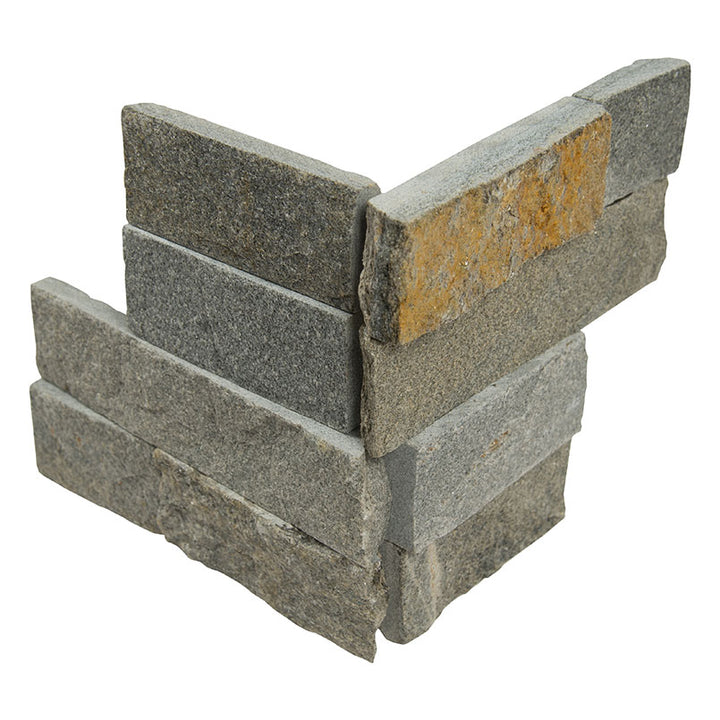 Rockmount Sandstone Ledger Corner 6X6 Grey Splitface