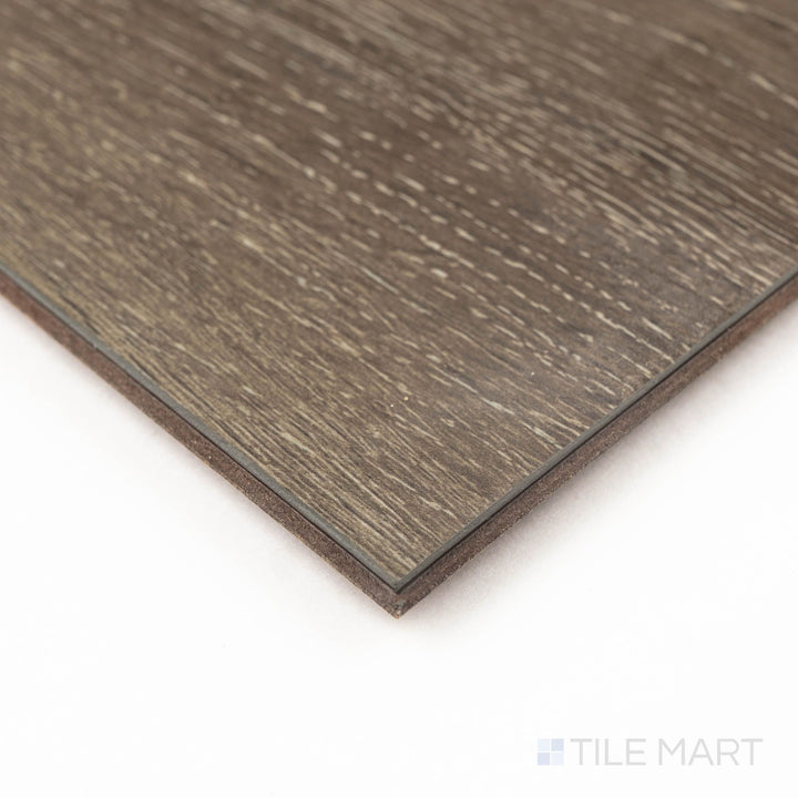 Smithcliffs Delray 7X48 Low Gloss Vinyl corner shot highlighting subtle color transitions and realistic texture.