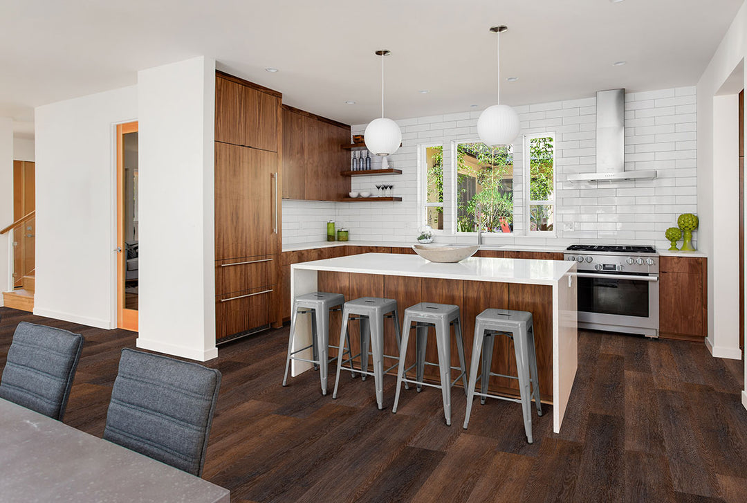 Classic space with Smithcliffs Hillsdale 7X48 flooring setting a serene, wood-inspired tone.