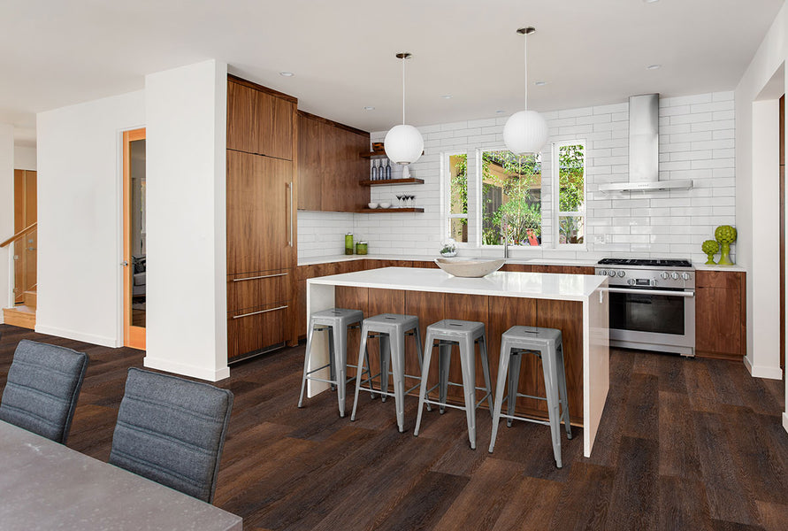 Classic space with Smithcliffs Hillsdale 7X48 flooring setting a serene, wood-inspired tone.