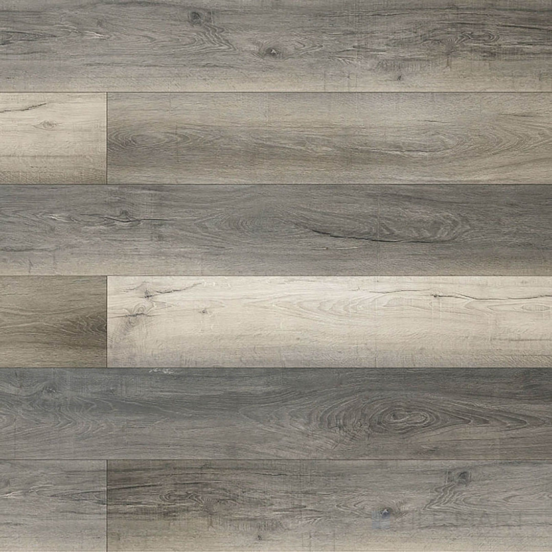 Overview of Smithcliffs Malton 7x48 low gloss vinyl – soft, modern wood-look flooring in neutral gray-brown tones.