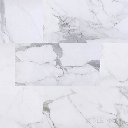 Trecento Calacatta Legend 12X24 Low Gloss Rigid Core Luxury Vinyl Tile