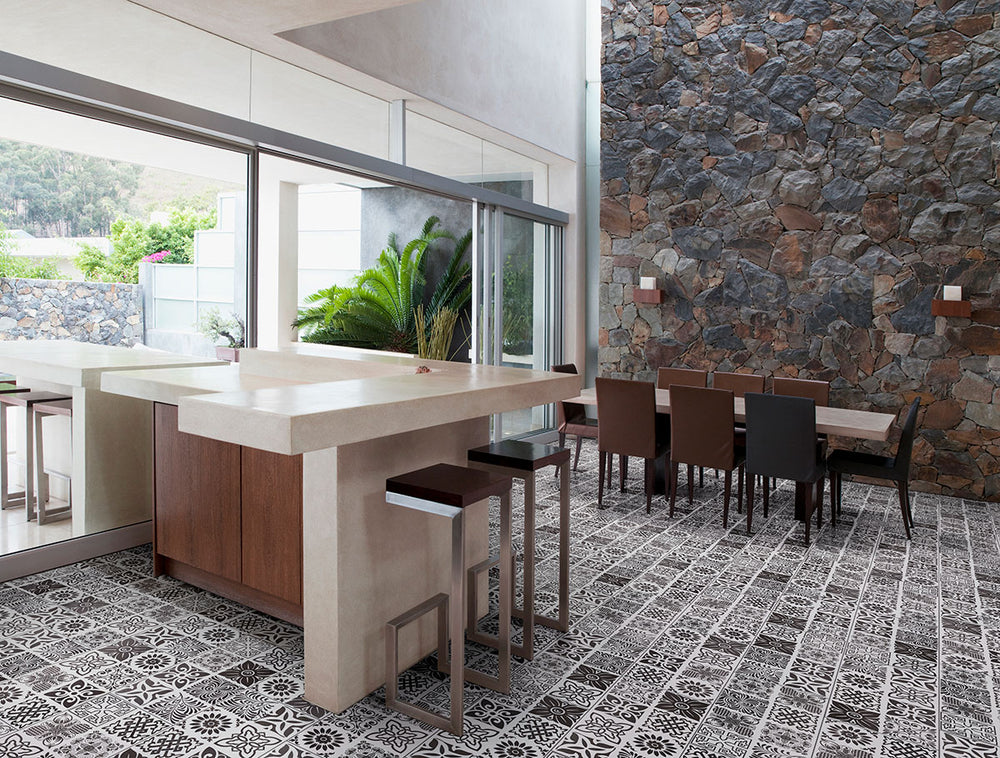 Trecento Windsor Crest 12X24 Low Gloss Luxury Vinyl Plank showcased in an open room.