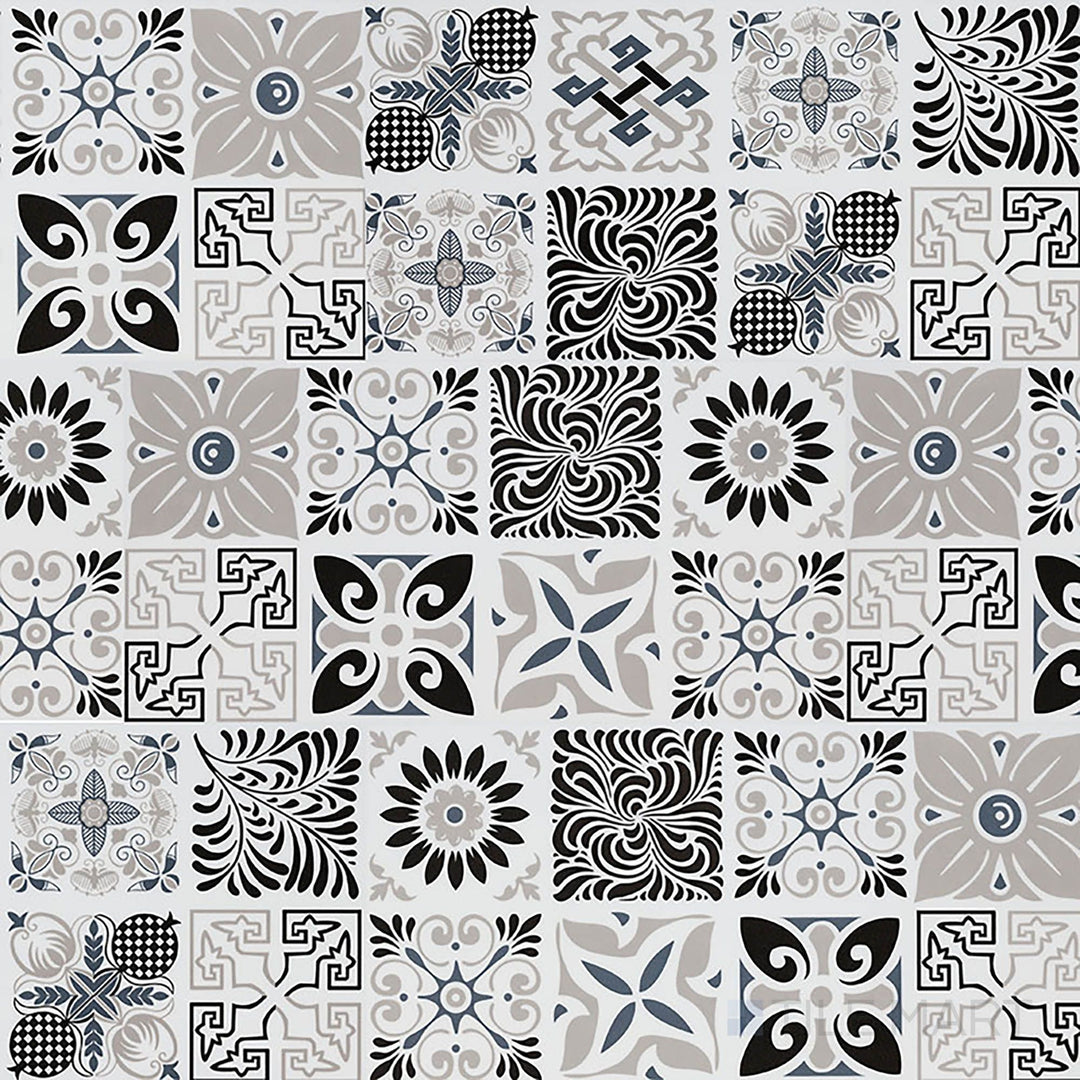 Overview of Trecento Windsor Isle 12x24 low gloss luxury vinyl plank – elegant marble-inspired plank with soft, flowing veining.