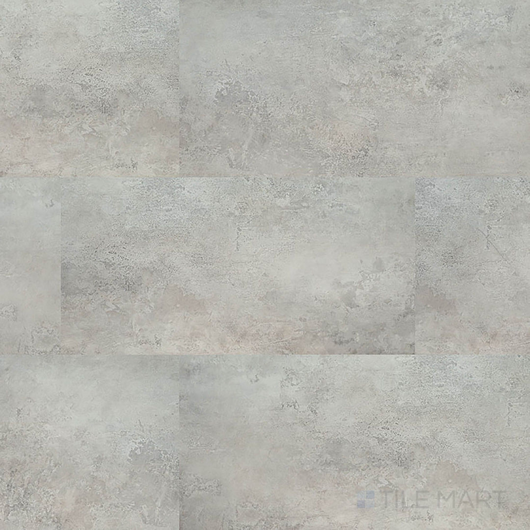 Trecento XL Mountains Gray 18x36 low gloss luxury vinyl plank overview – large-format stone-look vinyl in soft neutral gray tones.