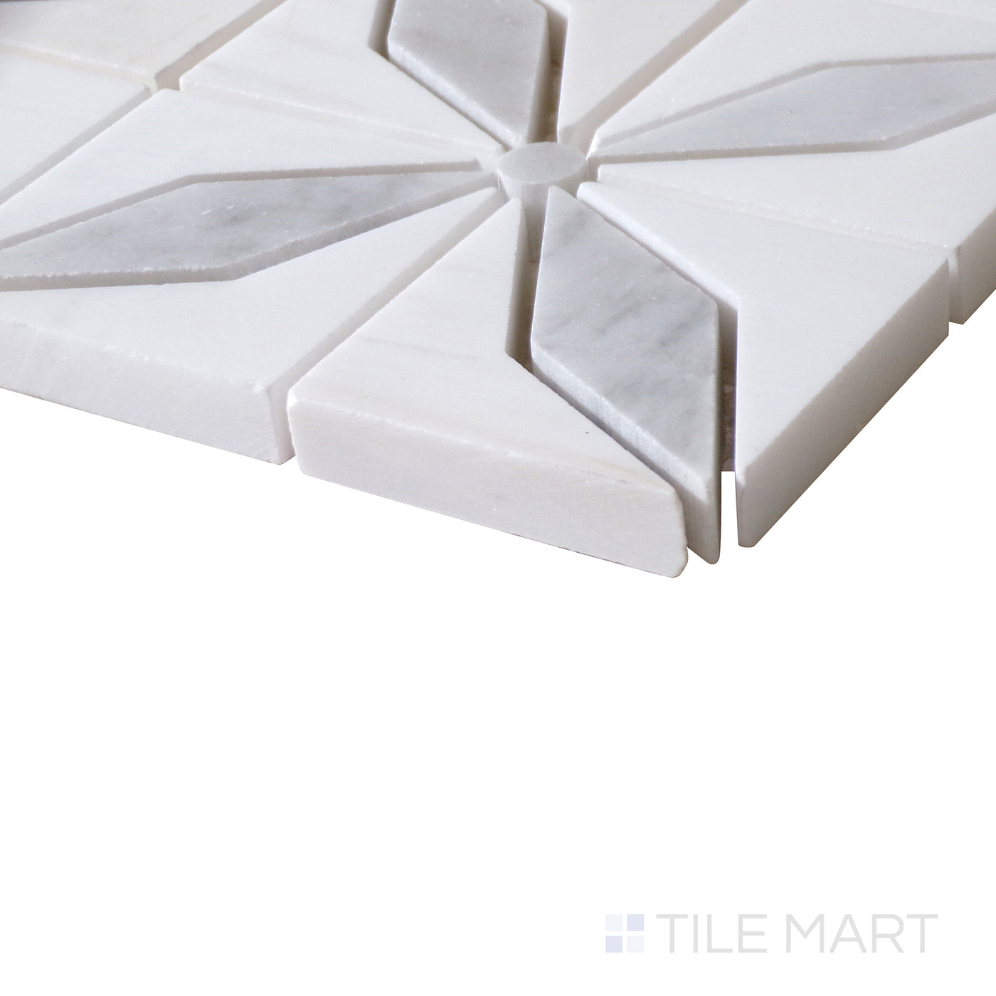 Bianco Dolomite Mosaics Starlite Marble Mosaic Pattern 0 Polished