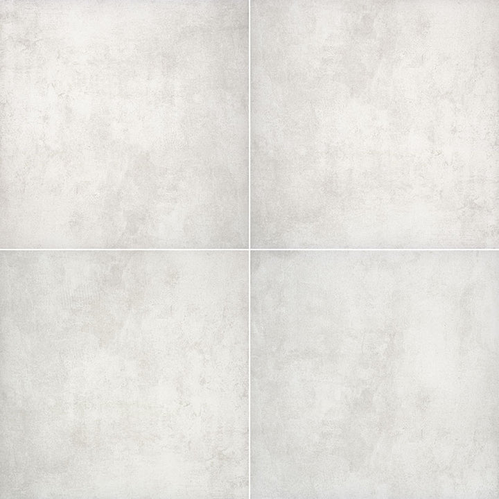 Top-down view of BETON BLANCO 24X24 PAVER in PORCELAIN PAVER with a MATTE finish, featuring the intricate surface characteristics and refined finish.