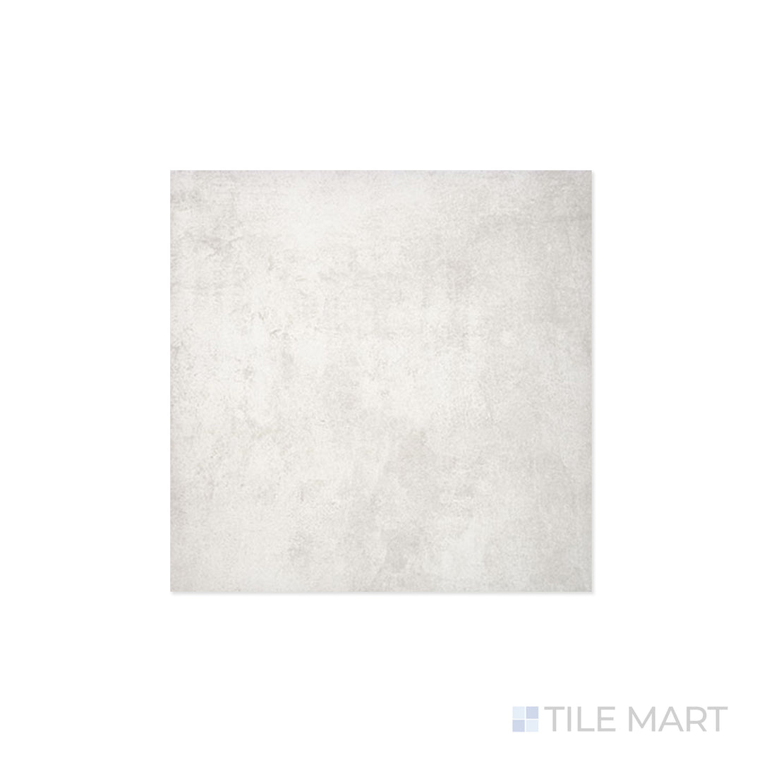 Angled shot of BETON BLANCO 24X24 PAVER PORCELAIN PAVER with a MATTE finish, demonstrating the material's surface and texture with a diagonal shot.