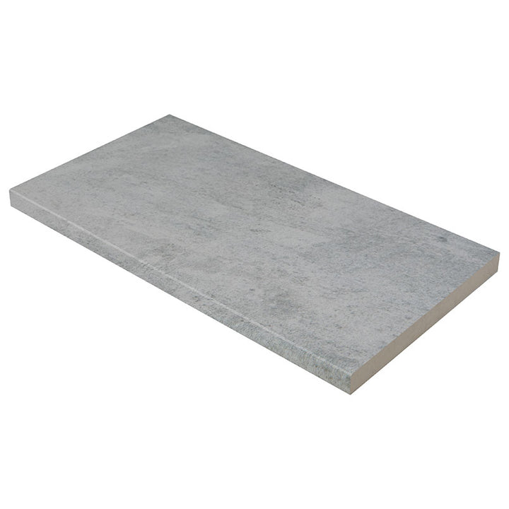 Benton Porcelain Eased Coping 13X24 Grey Matte