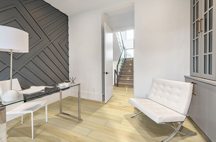 Smithcliffs Glenbury Oak 7x48 vinyl flooring with natural oak character and softly textured woodgrain in a versatile mid-tone color.