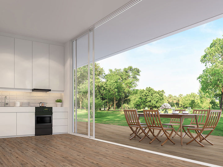 Clean and modern space with Cyrus 2.0 Fauna 7X48 Low Gloss Luxury Vinyl Plank.