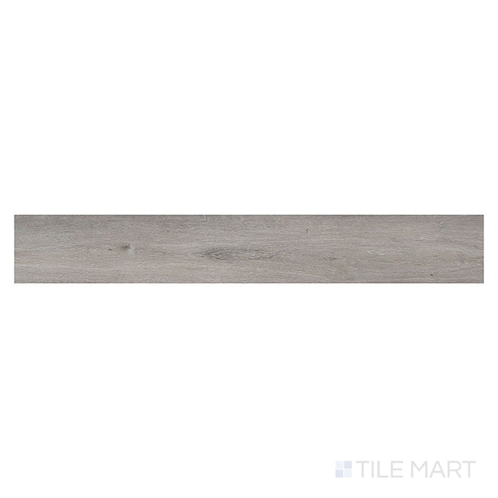 Presented from above, Cyrus 2.0 Finely 7x48 low gloss vinyl plank highlights gentle brown tones and smooth woodgrain detail.