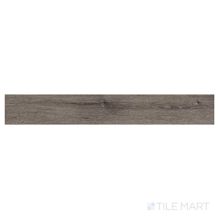 Cyrus 2.0 Ludlow 7x48 low gloss luxury vinyl plank in top-down view shows classic wood color with subtle variation in tone.