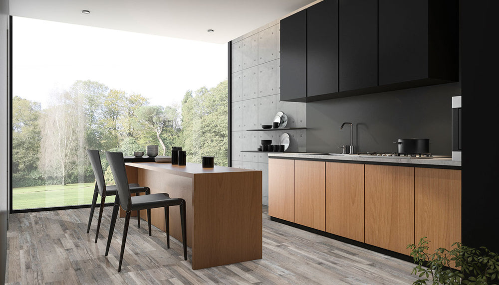 Modern space using Cyrus 2.0 Mezcla 7X48 Low Gloss Luxury Vinyl Plank.