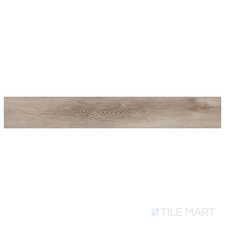 Cyrus 2.0 Whitfield Gray 7x48 low gloss vinyl plank, shown from the top, showcases cool gray wood tones with clean linear grain.