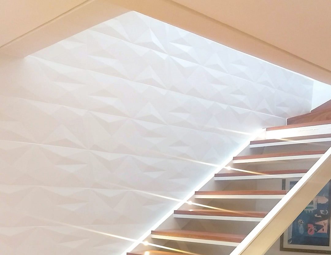 Installed with clean alignment, the Nuvo Summit 12x36 Satin Ceramic Tile brings sleek simplicity and a soft satin surface to the finished design.